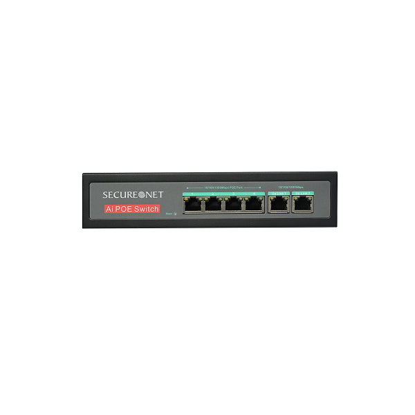 S-NET POE SWITCH 4 PORT 2 UPLINK SW1004
