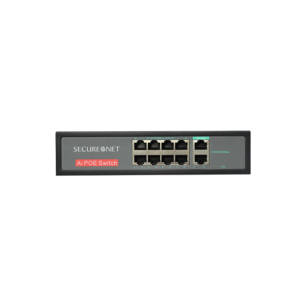 S-NET POE SWITCH 8 PORT 2 UPLINK SW1008