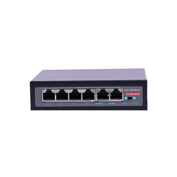 SNET POE SWITCH 4 PORT 2 GIGA SW1004K