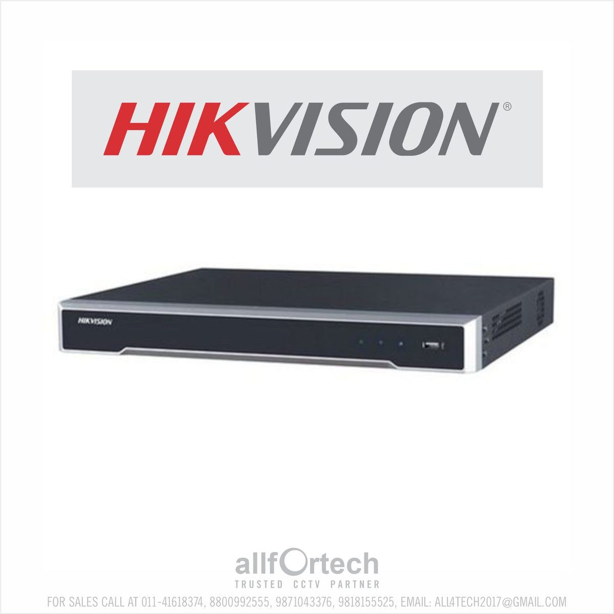 DS-7608NI-K2 8Ch NVR 2HDD 8MP